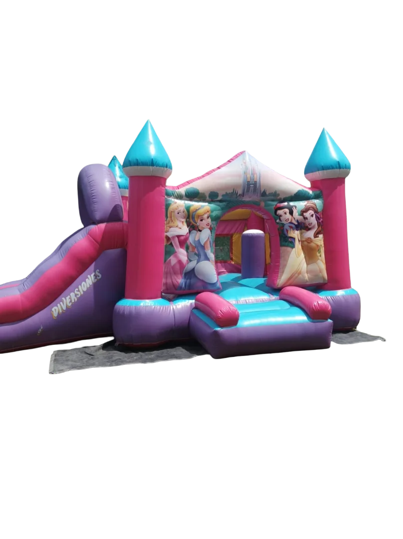 Brincolín Princesas con Resbaladilla